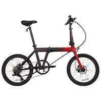 大行（DAHON）K-one折叠自行车20英寸9速男女式碟刹超轻铝合金运动单车FKA091 红/黑【马甲线】