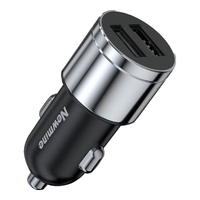 纽曼车载充电器超级快充闪充 支持苹果华为小米车充汽车通用点烟器 银色【双超级闪充】全协议