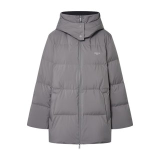 MO&Co.羽绒服2025冬90鹅绒抗寒收腰三防【轻暖漫游系列】MBE4EINT07 鹅毛灰色 M /165