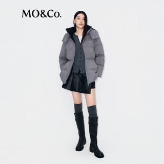 MO&Co.羽绒服2025冬90鹅绒抗寒收腰三防【轻暖漫游系列】MBE4EINT07 鹅毛灰色 M /165