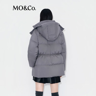 MO&Co.羽绒服2025冬90鹅绒抗寒收腰三防【轻暖漫游系列】MBE4EINT07 鹅毛灰色 M /165