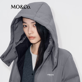 MO&Co.羽绒服2025冬90鹅绒抗寒收腰三防【轻暖漫游系列】MBE4EINT07 鹅毛灰色 M /165