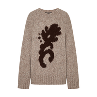 MO&Co.【Nanushka设计师联名】毛衣2025冬羊驼毛粗纺厚实MBE4SWT003 浅花驼色 XS /155