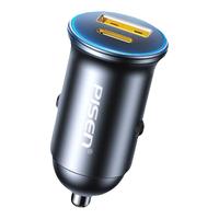 PISEN 品胜 车载充电器60W（MAX）双口超级快充一拖二苹果华为安卓 星空灰