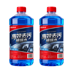 长城世喜 汽车四季通用防冻玻璃水2L玻璃清洁剂除霜除冰玻璃水-42度2瓶装