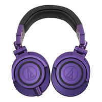 audio-technica 铁三角 ATH-M50X 限量特別版 耳罩式头戴式动圈有线耳机 紫色 3.5mm