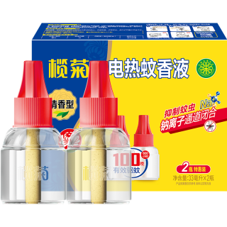榄菊 电蚊香液2瓶100晚清香型蚊香液电蚊香灭蚊防蚊驱蚊液
