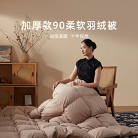维克多羽绒被90鸭绒冬被加厚款被芯双人被防钻绒被壳 灰色 2