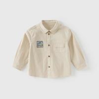戴维贝拉 2025新款春秋男童衬衫儿童休闲衬衣小童宝宝洋气上衣童装