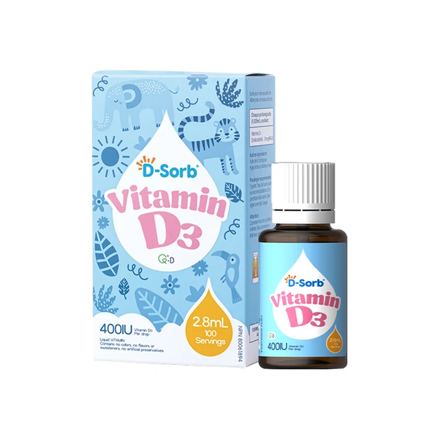 D-Sorb 滴适宝 维生素d3滴剂400IUvd3加拿大液体vd儿童D3滴剂2.8ml