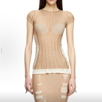 DIESEL 女士短袖修身T恤 A192190BJBI33S