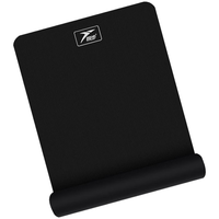 悦步垫男士运动垫瑜伽垫子加厚加宽防滑隔音地垫跳绳垫子跳操家用 黑色【含绑带】 200*61cm【厚度10mm】