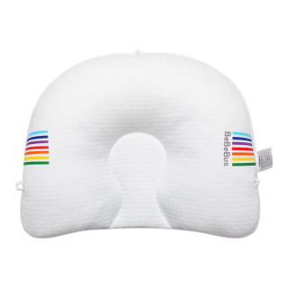 BeBeBus 婴儿定型枕0-6个月睡圆头纠正头型宝宝枕头0-1岁定型枕抗菌防螨款