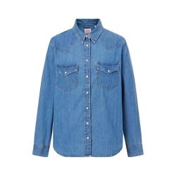 Levi's 春季女士牛仔衬衫简约舒适时尚潮流上衣