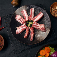 清海印象手抓羊排 青海藏地高原放养新鲜藏羊原切 冷链运输羊肋排食材 2000g