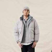 Levi's李维斯25年秋冬美式休闲都市通勤简约立领羽绒服 灰色 XXL