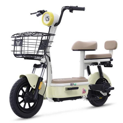 绿源 新国标可上牌卡乐11电动自行车48V20A铅酸长续航电动车男女生小型轻便通勤代步车 绒绒黄