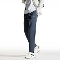 安踏 防泼水运动长裤男春季新款商务通勤梭织耐磨直筒平口透气休闲裤
