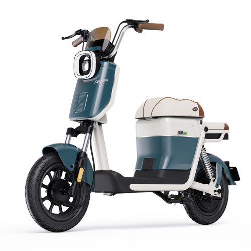 绿源 电动车新国标可上牌电动自行车48V20A铅酸电池NEO1长续航代步外卖电瓶车 铂金蓝