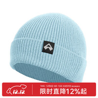 拓路者（Pioneer Camp）美利奴羊毛帽男秋冬款帽子加厚保暖护耳针织毛线帽女户外防寒帽子 冰川蓝