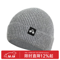 拓路者（Pioneer Camp）美利奴羊毛帽男秋冬款帽子加厚保暖护耳针织毛线帽女户外防寒帽子 珍珠灰