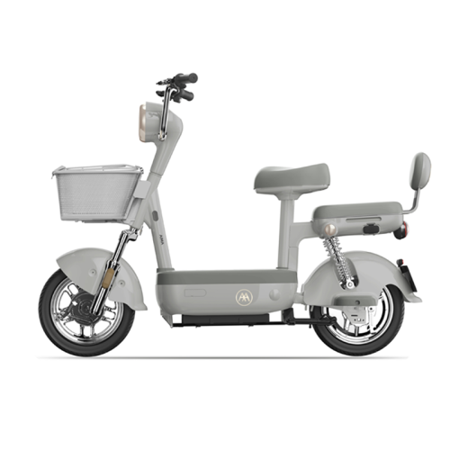 爱玛 小金豆21新国标电动自行车48V21AH电瓶车 素影灰