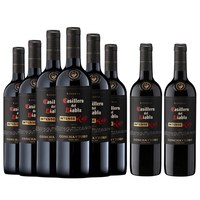 淘金币可用、今日必买：干露 红魔鬼 黑金浓郁 干红葡萄酒 750ml*8瓶