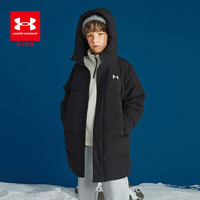 Under Armour安德玛童装冬季25新款儿童简约中长款羽绒服运动休闲大童连帽外套