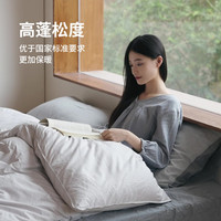 無印良品 MUJI 灰鸭绒防螨羽绒被 被子卧室家用 二层式加厚 加大双人220×240cm