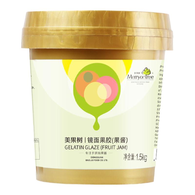 美果树透明镜面果胶淋面果酱水晶光亮果膏蛋糕装饰商用烘焙