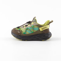 SMIBU童鞋儿童运动鞋2025秋户外棉鞋男童女童登山鞋冬加绒 荨麻绿  秋款单里 34码