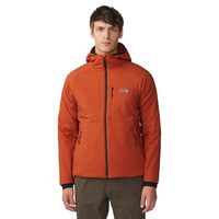 Mountain Hardwear 山浩 男士 Kor Stasis 轻量连帽保暖夹克 户外防寒外套 黑铜,氧化铁 XL
