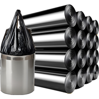 恒澍 黑色垃圾袋手提式普通款 100只