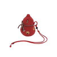 大英博物馆 东方梦境系列毛绒葫芦大吉刺绣挂件