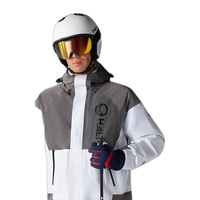 HALTI 芬兰哈尔迪 滑雪服男士防风保暖单双板滑雪服HSJCS04006S 亮白色/气象灰色 XL
