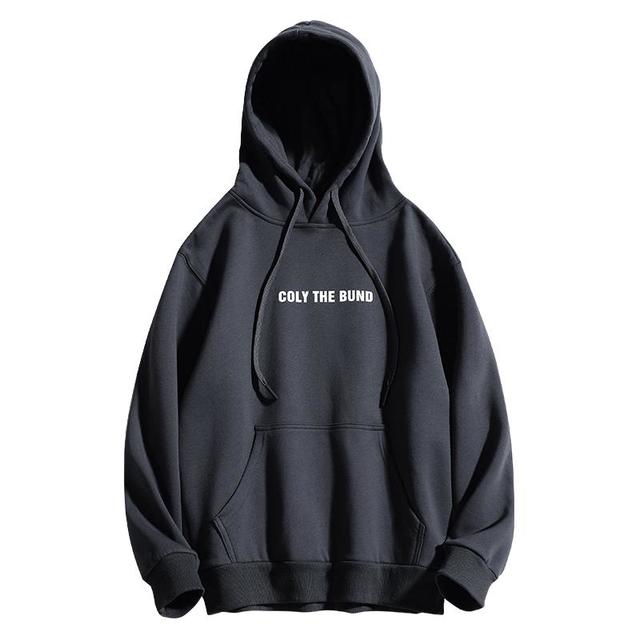 疯庞克 400g重磅纯色加绒连帽卫衣男女秋冬潮牌宽松百搭外套帽衫上衣