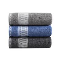 金号纯棉毛巾方巾两件套 3A抗菌舒适加厚套装 红色76*34cm/112g 3A抗菌✓A类纯棉✓1毛1方红色