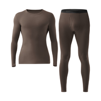 蕉内热皮3系保暖内衣男女士7A抗菌棉感秋衣秋裤套装加厚加绒秋冬季 【男士】川褐 3XL