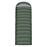 昕野羽绒睡袋成人户外室内秋冬防寒加宽加厚鸭绒保暖野外露营午休睡袋 羽绒睡袋2.6kg-军绿色+睡眠三宝