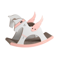 petree童话系列阳光彩虹小白马猫爬架猫抓板窝一体耐抓耐耐磨 阳光彩虹大号抓板替换装