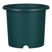 爱丽思花盆塑料圆形树脂多肉花盆种花种菜盆绿萝爱丽丝 军绿口径20.3cm