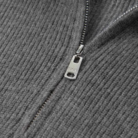 伊芙丽（eifini）蒋欣代言伊芙丽半开翻领基础拉链针织开衫厚款温暖外搭2025冬 灰色 半开翻领  发 L