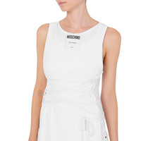 MOSCHINO 女士花边弹力棉背心 AEF251D 12060445