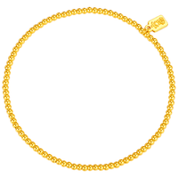 六福珠宝 金珠黄金手链福满传家足金手串 计价B01G0016DS 约2.07克