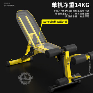 DONIUZ多功能哑铃凳椅子卧推器材男飞鸟训练凳练腿器械家用训练 B05多功能哑铃凳