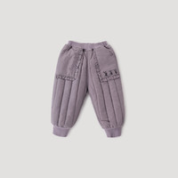 巴厘小猪女童棉裤冬季加厚保暖夹棉长裤儿童休闲裤甜美可爱女宝宝冬装裤子 山野兔 73