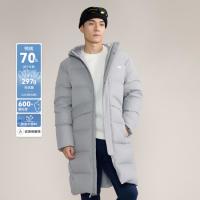 值友专享、保暖服饰：new balance 男款长款连帽羽绒服 AMJ43355