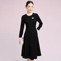 拉珂蒂 女士法式长袖连衣裙