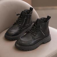 Babaya 时尚耐磨男女童单靴冬季休闲校园男女童棉靴