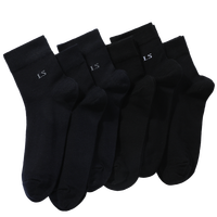 浪莎 6双【100%棉】男士袜子男款纯棉袜子男士运动袜男袜子男式秋